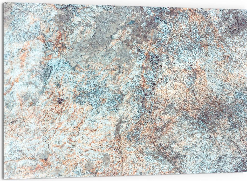 DEQORI Küchenrückwand Glas 60x40 cm 'Verfärbter Stein' Spritzschutz Bad Rückwand