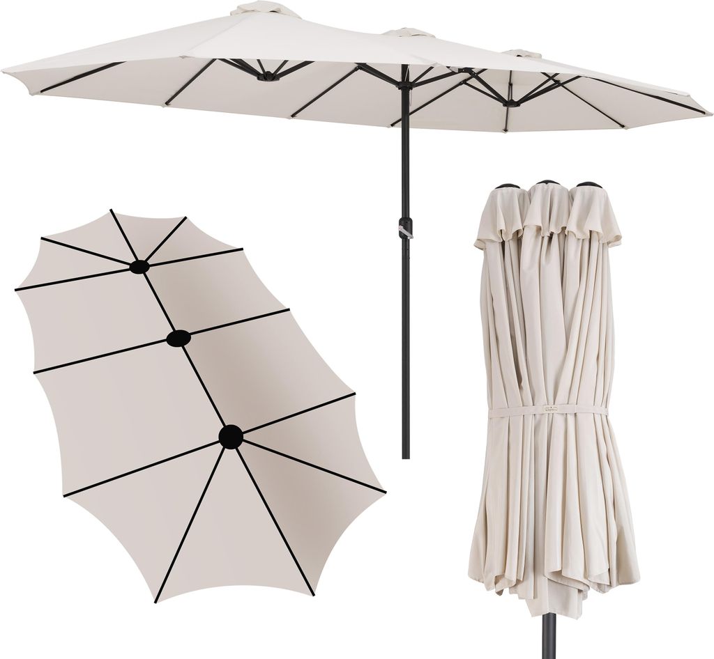 KINGSLEEVE® Parasol de jardin double XXL Protection solaire Image du produit 
