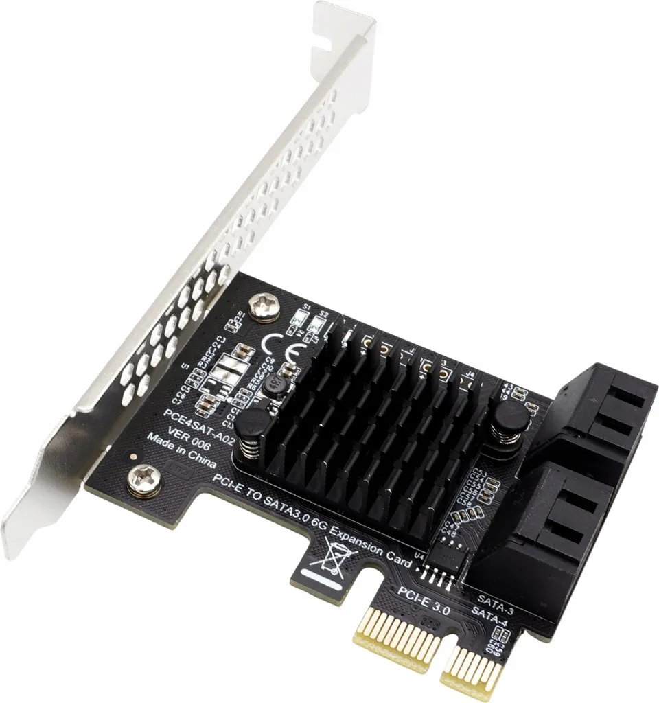 Adattatore PC PCIe to 4x SATA 3 6Gb/s - Upgrade Memoria PC Desktop