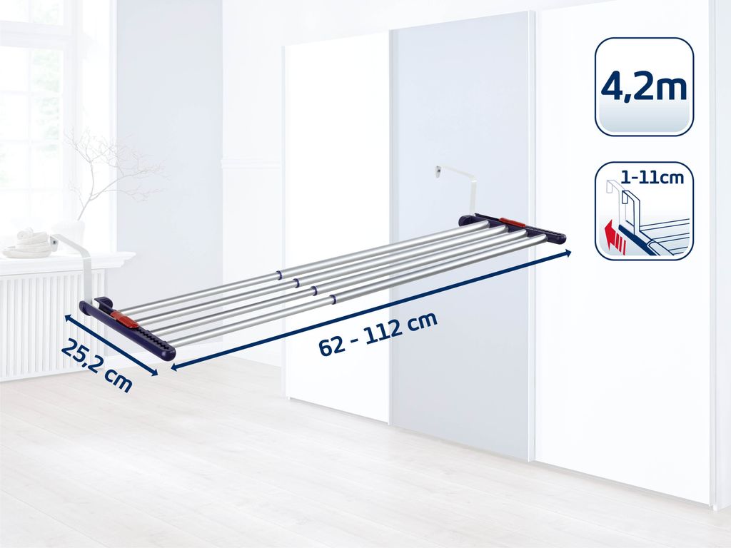 Quartet 42 Výsuvný hliníkový závěsný sušák na prádlo Obrázek produktu 4