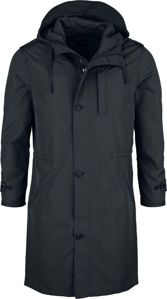 RED by EMP Damen schwarzer Parka mit Kapuze M
