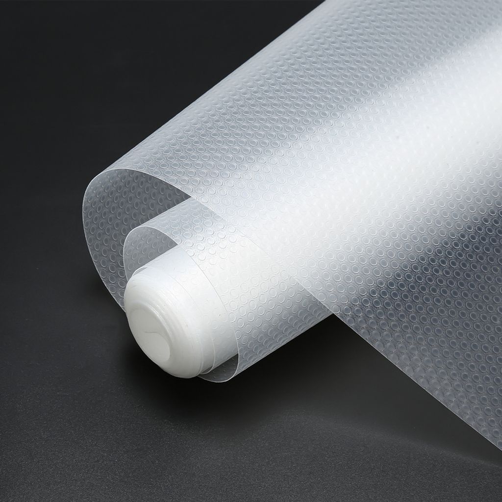 Jopassy Schubladenmatte Einlegeböden Regale Antirutschmatte zuschneidbar  500 x 60cm,2pcs,Transparentes Weiß