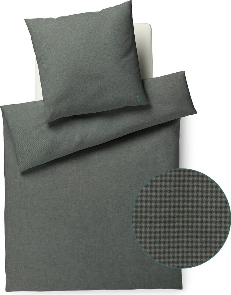 JOOP! Soft-Flanell Bettwäsche-Garnitur Soft Farbe Green Größe 200x200+2x40x80
