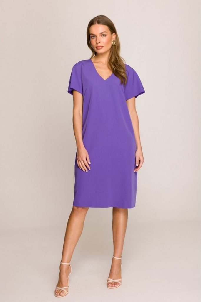 Stylove Midikleid für Frauen Valtida S392 lila XXL