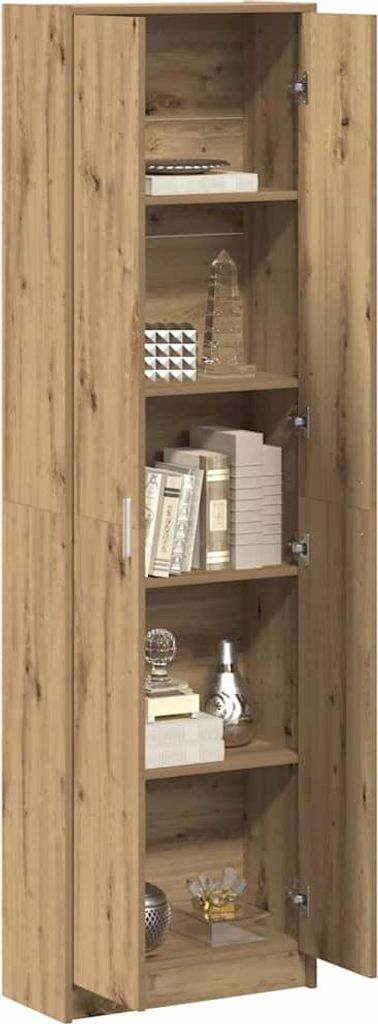 Möbel Kleiderschrank - Schwebetürenschrank - praktischem Design - Artisan-Eiche 55x25x189 cm Holzwerkstoff Top4043391