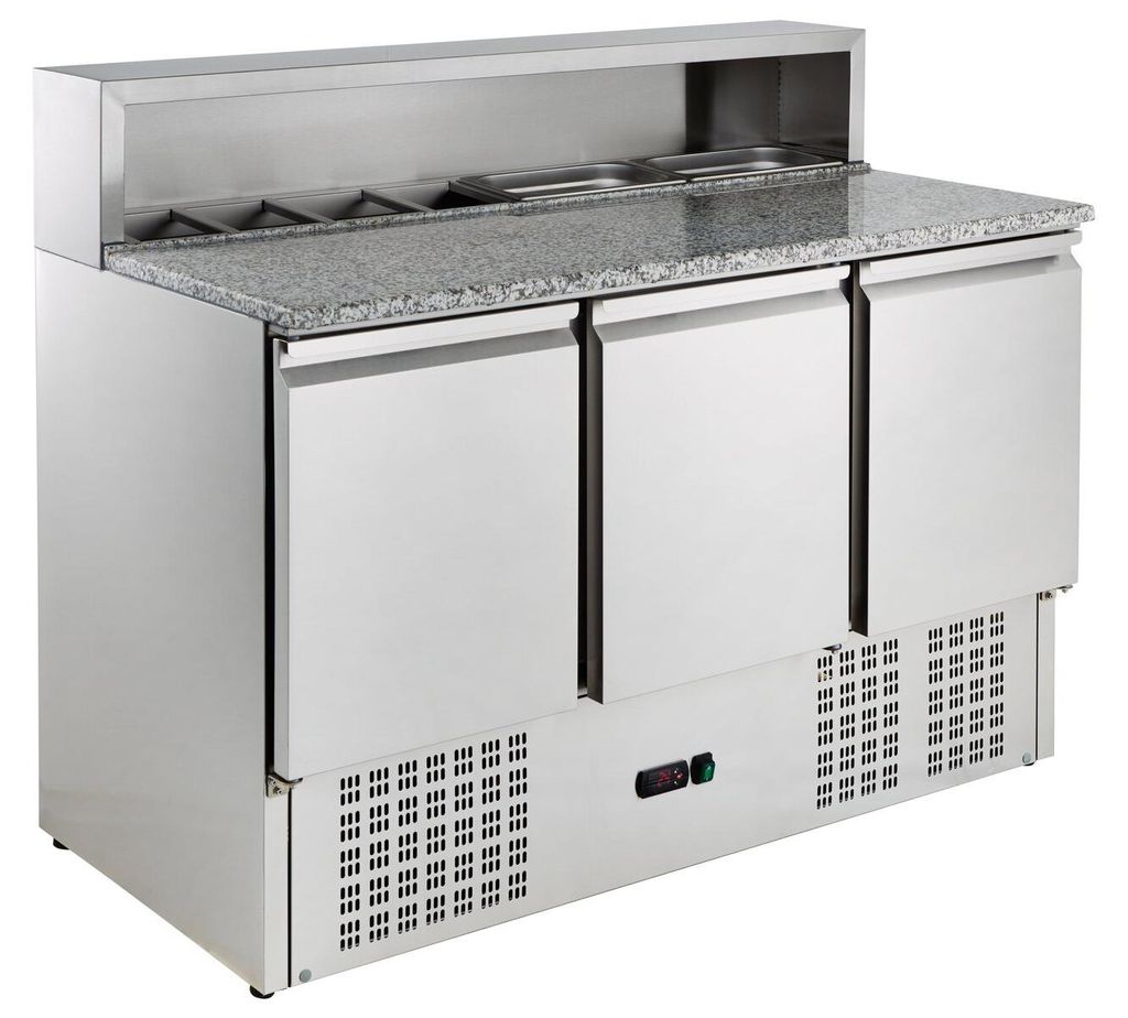 GastroHero Pizzatisch ECO 1365 mit Granit-Arbeitsplatte Produktbild 