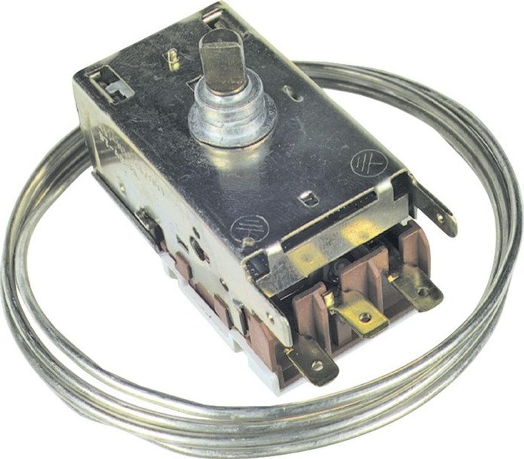 Thermostat Kühlthermostat Kühlschrank Ranco K57-H5524 900mm Kapillarrohr 3x4,8mm AMP mit automatischer Abtauung passend Whirlpool Bauknecht 48192...