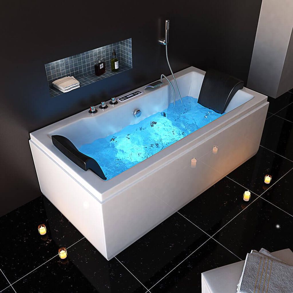 HOME DELUXE - Whirlpool - LAGUNA M PURE - Weiß, Maße: 180 x Produktbild 