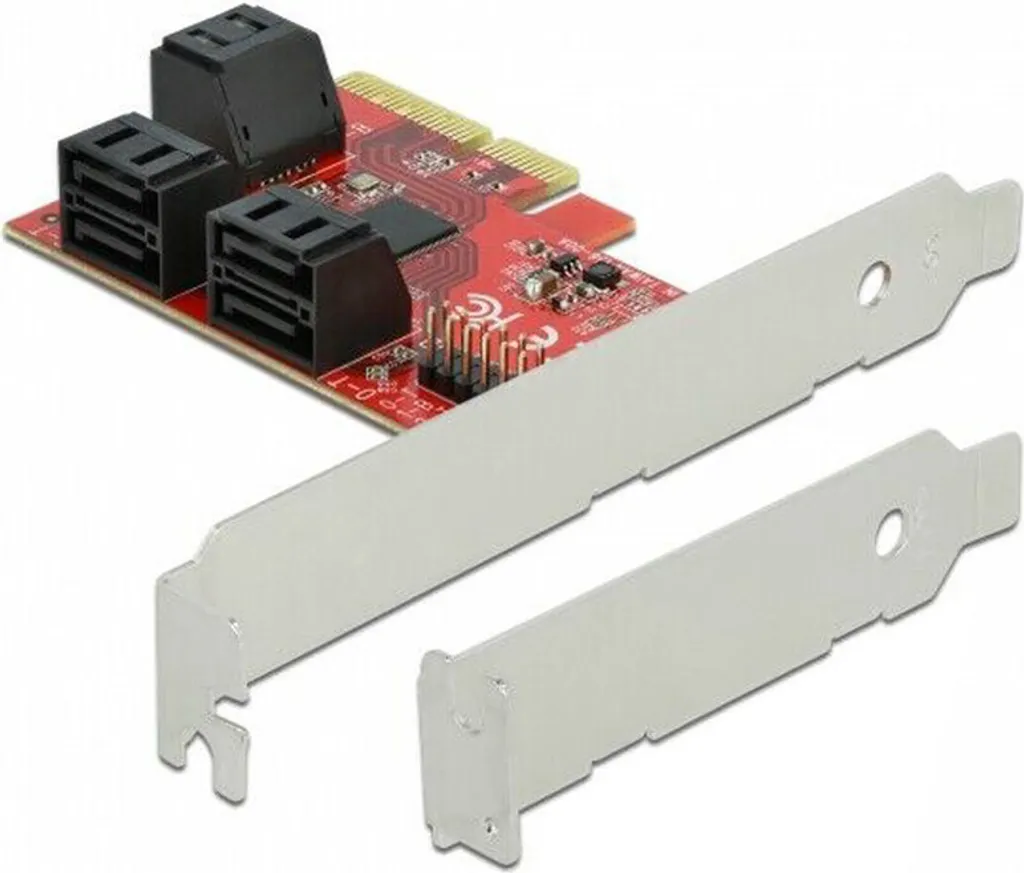 Delock 89042 Controller SATA 6Gb/s PCIe 3.0 x4 per Server e PC - 3