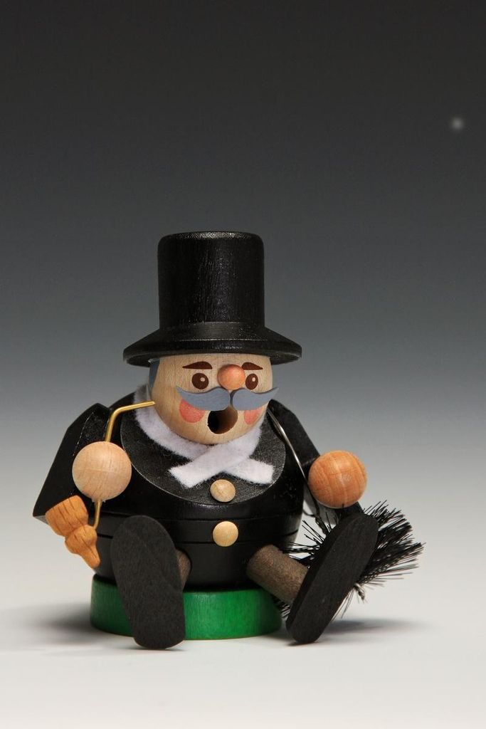 mini sitzend - Essenkehrer (8cm) Räuchermann von Richard Glässer