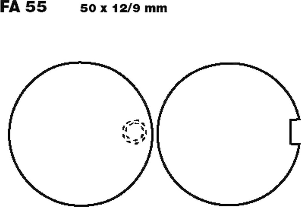 Bremsbeläge Vorderrad für Kawasaki H2 750 A Mach 4 Baujahr 1973 Bremsklotz von EBC - Neu