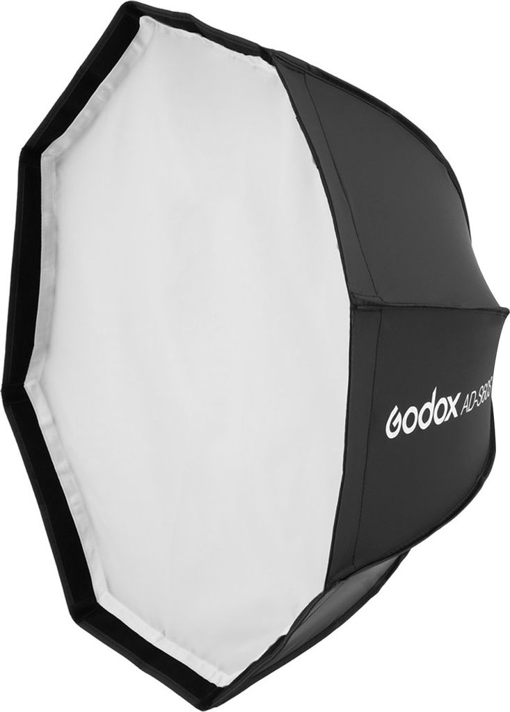 Godox AD-S60S 60 cm achteckiges Studio Softbox Speedlite Speedlight Diffusor Godox-Halterung mit Gitter-Tragetasche Kompatibel mit Godox ML60 und A...