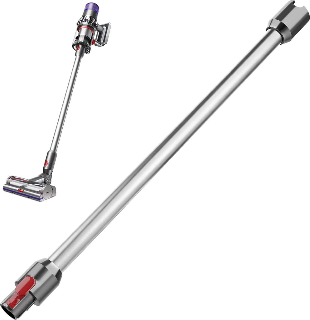 Verlängerungsrohr kompatibel für Dyson V7 V8 V10 V11 V15 Staubsauger Ersatz Saugrohr Zubehör 72.5cm, Silber