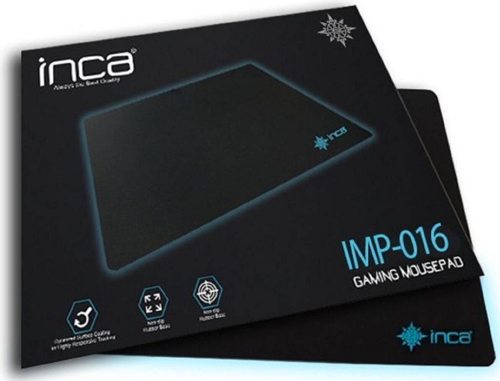 INCA Gaming Mauspad IMP-16 220x350x3mm, schwarz Produktbild 