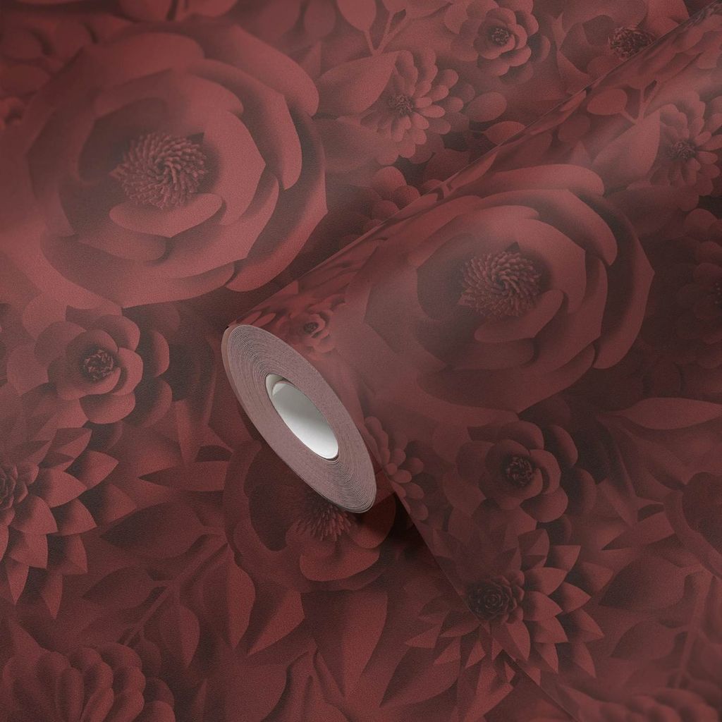 A.S. Creation | 3D Optik | Vliestapete | Kollektion PintWalls | 387183 | Rot | 10.05 x 0.53 m | 3D Optik | Wohnzimmer | Flur | Büro | Küche | Woh...