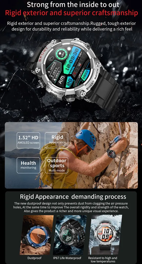 Smartwatch Sportivo T96 + Cuffie Wireless | Monitor Salute IP67 - 8