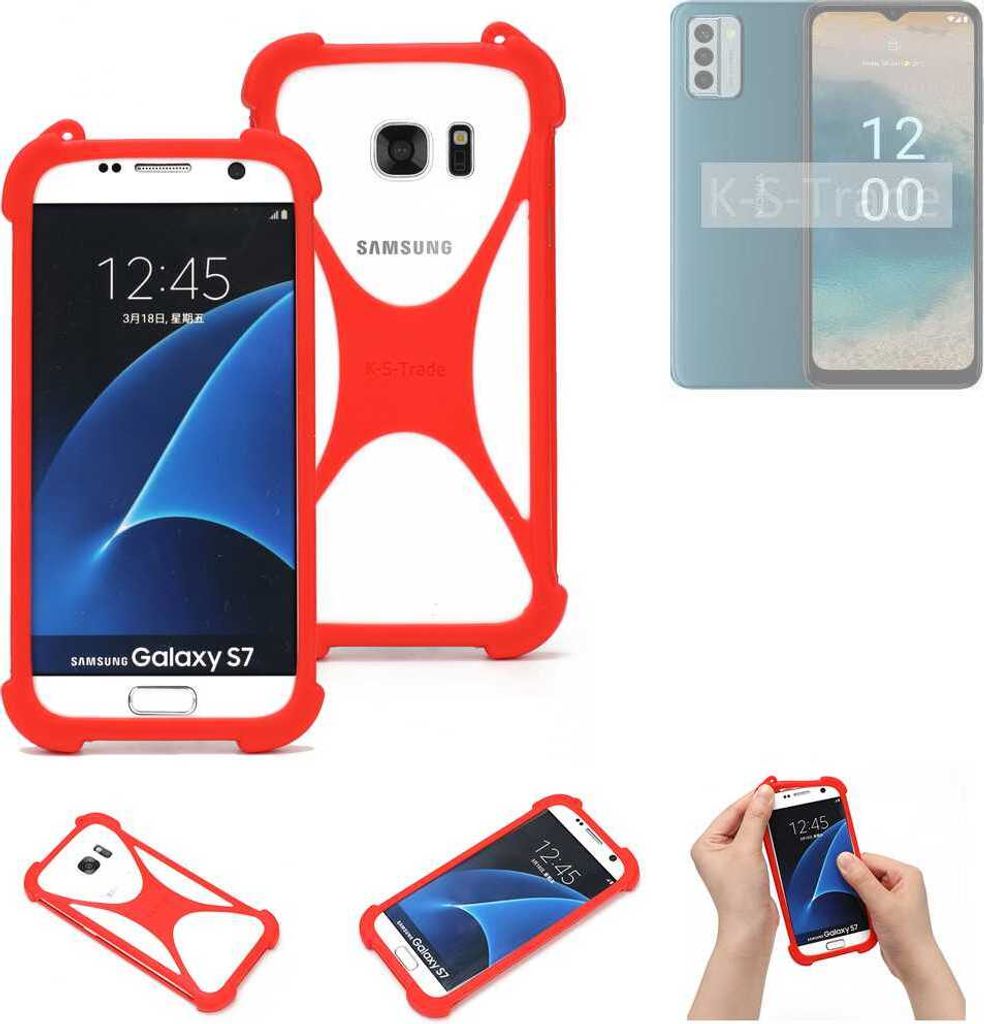 K-S-Trade Handy-Hülle kompatibel mit Nokia G22 Schutz-Hülle Bumper Silikon Schutz Hülle Cover Case Silikoncase Silikonbumper TPU Softcase