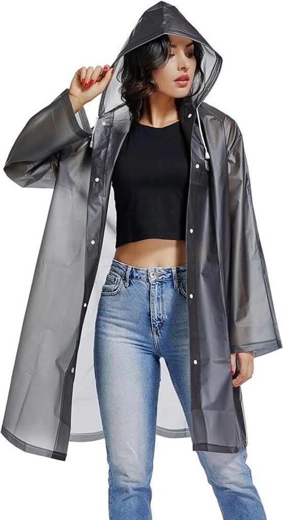 Regenmantel EVA Travel Transparenter Regenponcho Produktbild 