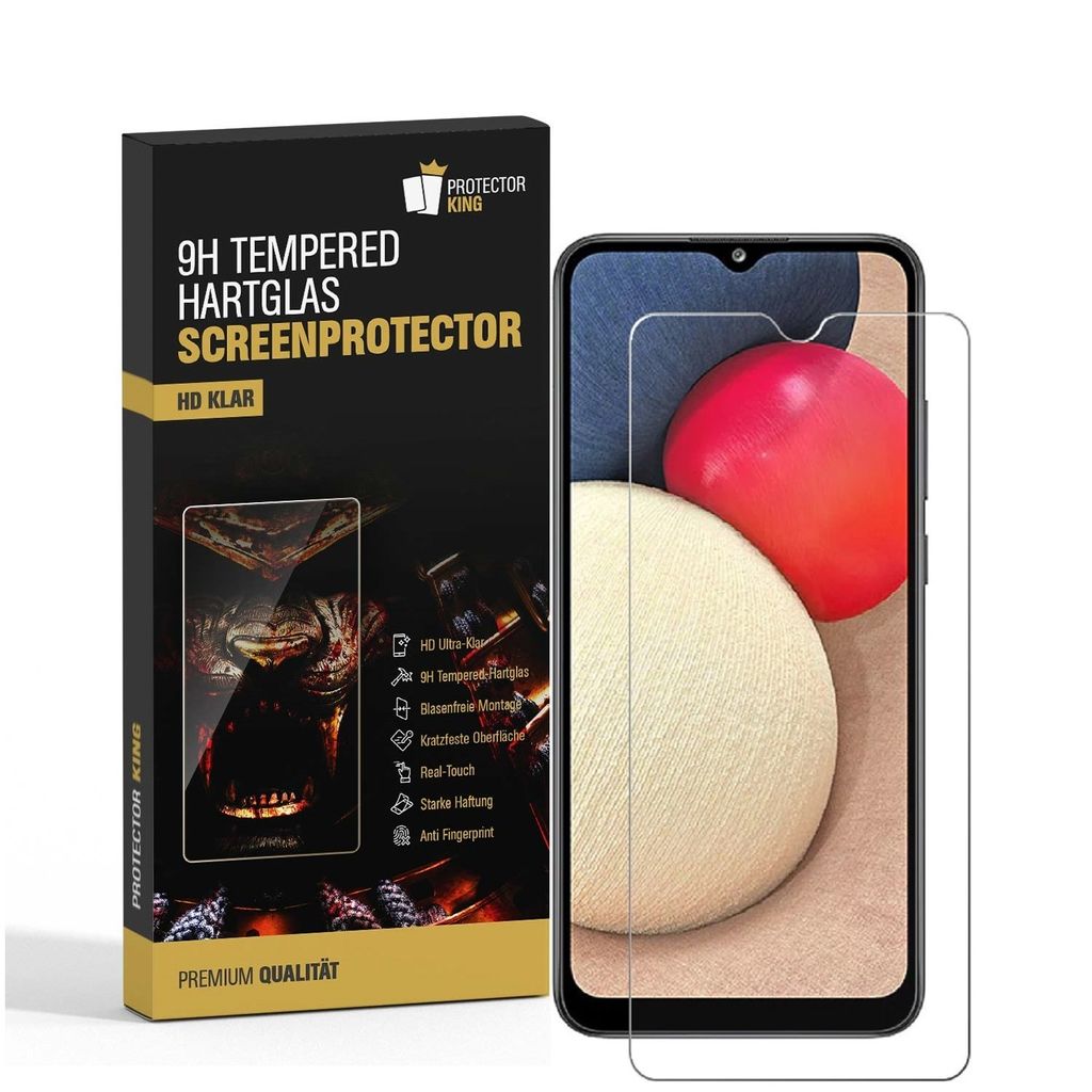 4x 9H Panzerglas für Samsung Galaxy A02S Displayschutz Panzerfolie Schutzfolie Hartglas Schutzglas Displayglas Tempered Glasfolie Sicherheitsglas ...
