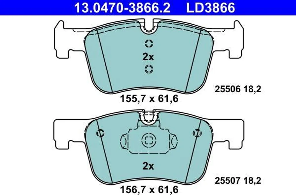 Jeu de Plaquettes de Frein à Disque ATE pour BMW F20 F30 G20 G21 G22