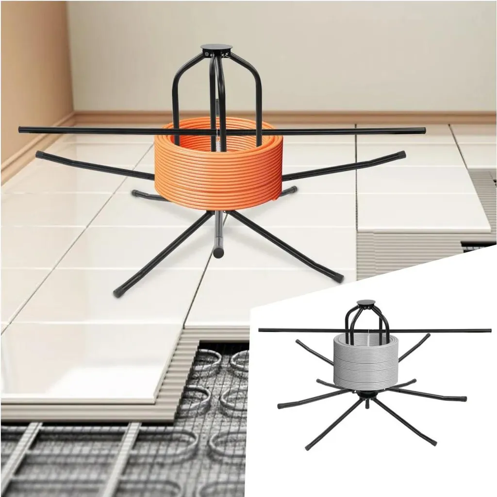 Dévidoir de tuyaux pour plancher chauffant - Solution de pose efficace