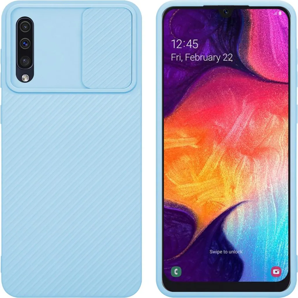 Custodia Samsung A50 Cadorabo Blu - Protezione Anti-Urto per Famiglie