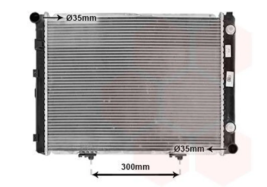 Radiateur moteur Van Wezel anti-surchauffe pour réparer Mercedes 190