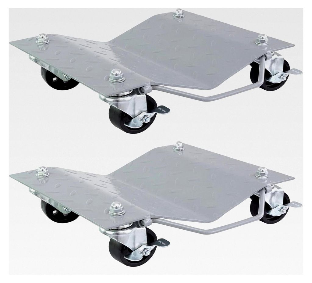Rangierhilfe für PKW, 2 Stück, jeweils 680 kg Tragkraft, V-Form, 360° drehbarer Schwenkgriff, geeignet für Auto, PKW, SUV, Reifenwagen, Reifenh...