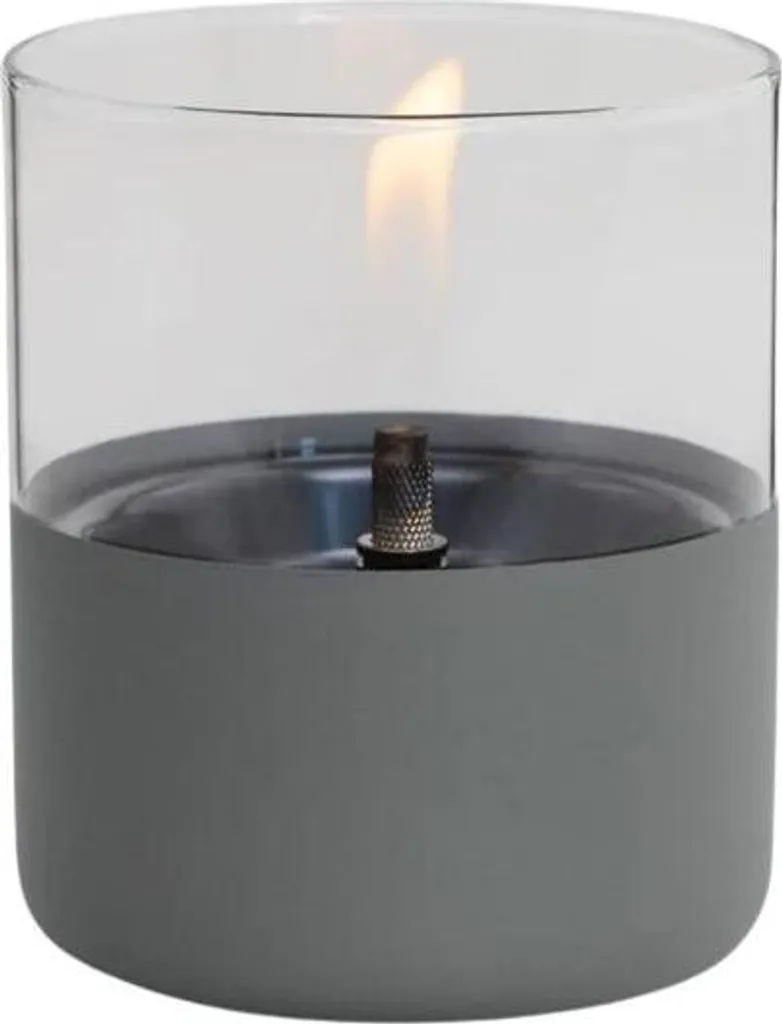 Candela Commemorativa Rhytsing Con Timer – Lanterna In Vetro Con Luci LED E Messaggio, D 8cm H 20cm - 2