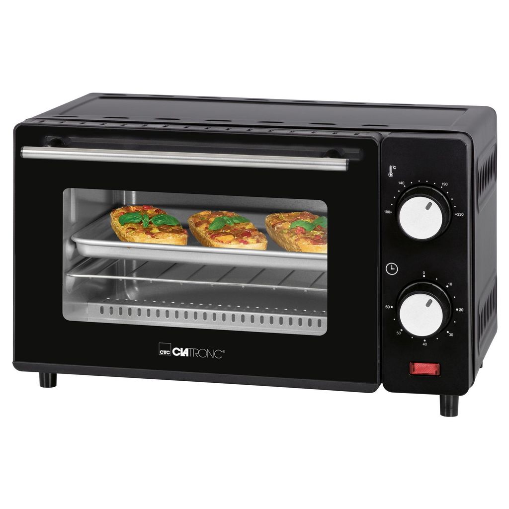 Clatronic Minibackofen | 8 Liter Backraum | Ober- und Produktbild 