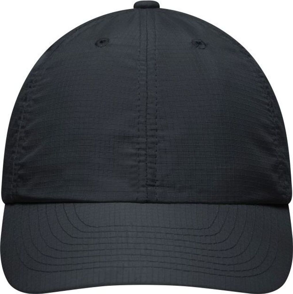 Funktionelles 6 Panel Cap aus Coolmax (Polyesterfasern) extreme black, Gr. one size