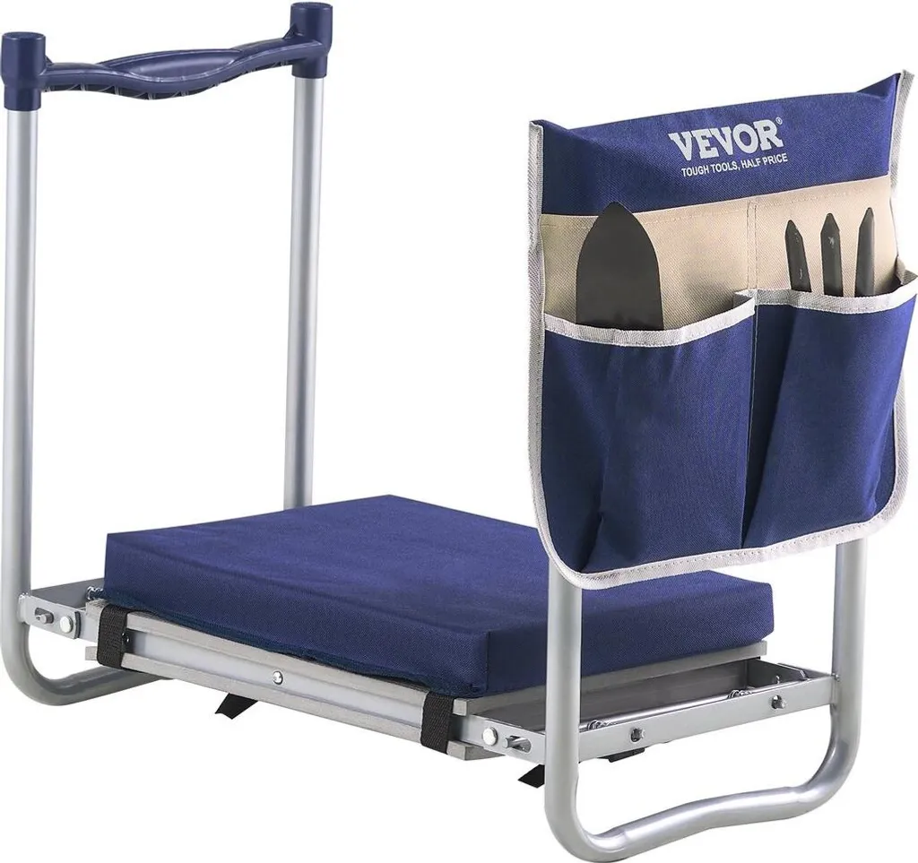 Siège de jardinage anti-douleur, tabouret pliant robuste 11 pouces