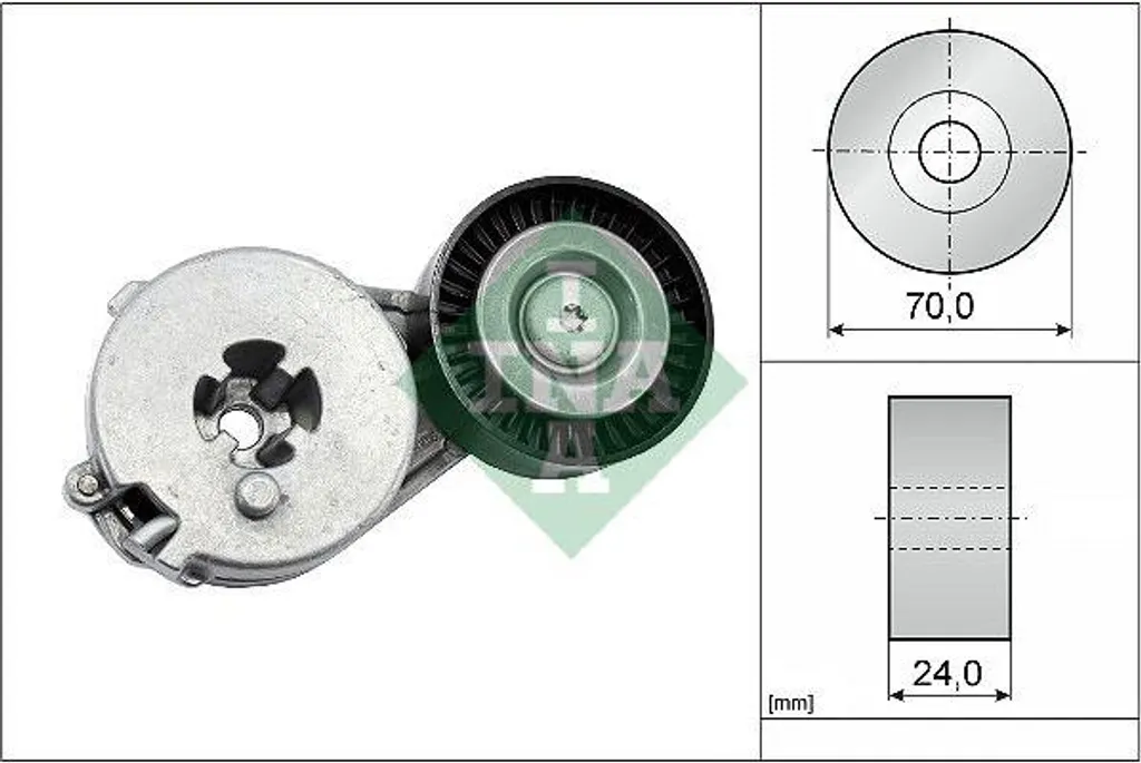 Solution anti-bruit : Tendeur de courroie INA 534 0333 10 OE 06H903133F