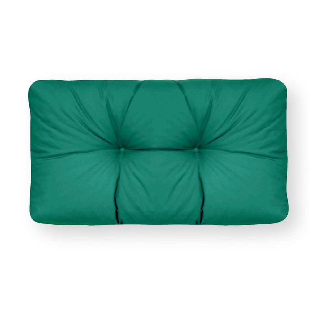 4L Textil Palettenkissen waschbar Palettenauflagen Europaletten Sitzkissen Rückenlehne wetterfest (Eckkissen 60x40 cm, Grün Uv-beständig)