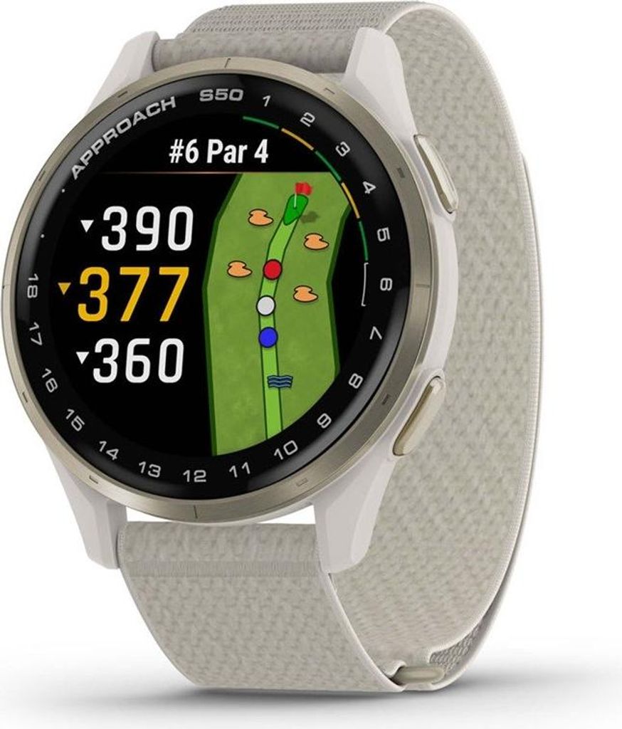 Montre de golf Garmin Approach S50 couleur crème Image du produit 