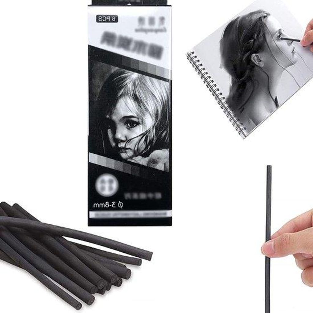 Schwarzweiss-Zeichnungsstift 3-8 mm