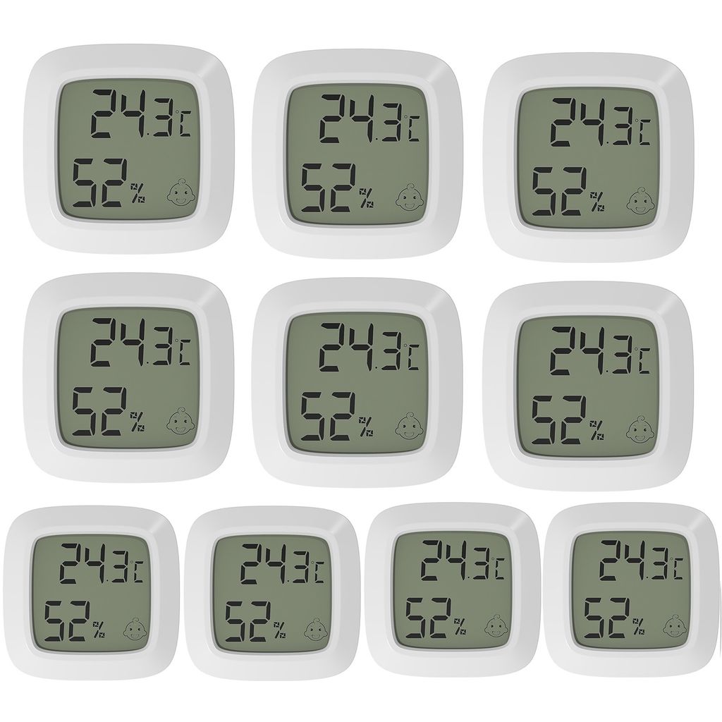 10X Mini LCD Digital Thermometer Hygrometer