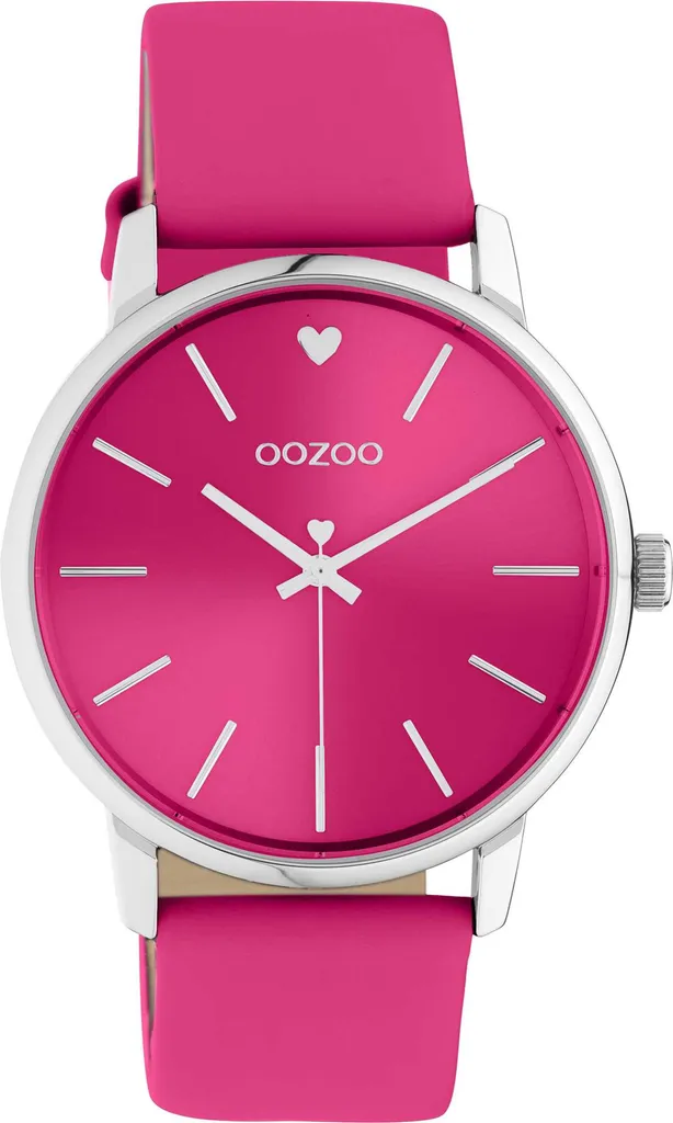 Oozoo orologio da polso in pelle rosa Orologi da donna analogici al quarzo UOC10989