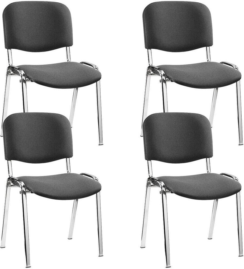 4 Nowy Styl Besucherstühle Iso ISO CR 1.3 C38 anthrazit Produktbild 
