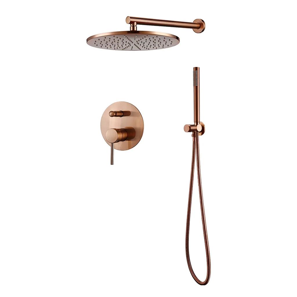 Messing Unterputz Duscharmatur Roségold Dusche ROSINE
