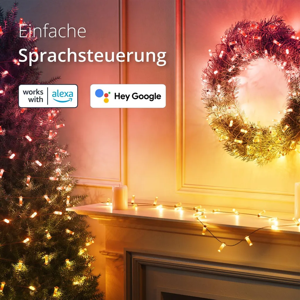Guirlande Twinkly Strings 250 LED RVB connectée Bluetooth pour sapin - 14