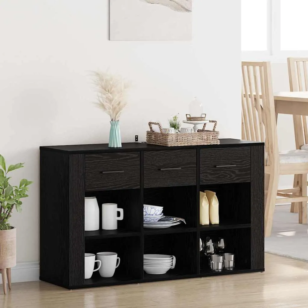 Mobile Credenza Nera 100x30x59,5 cm vidaXL - Salvaspazio e Facile Pulizia