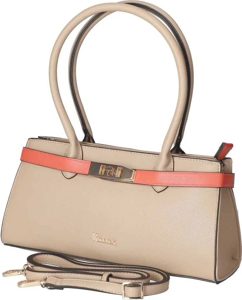 Sac en bandoulière beige chic Kaerlek petit format pour femme moderne