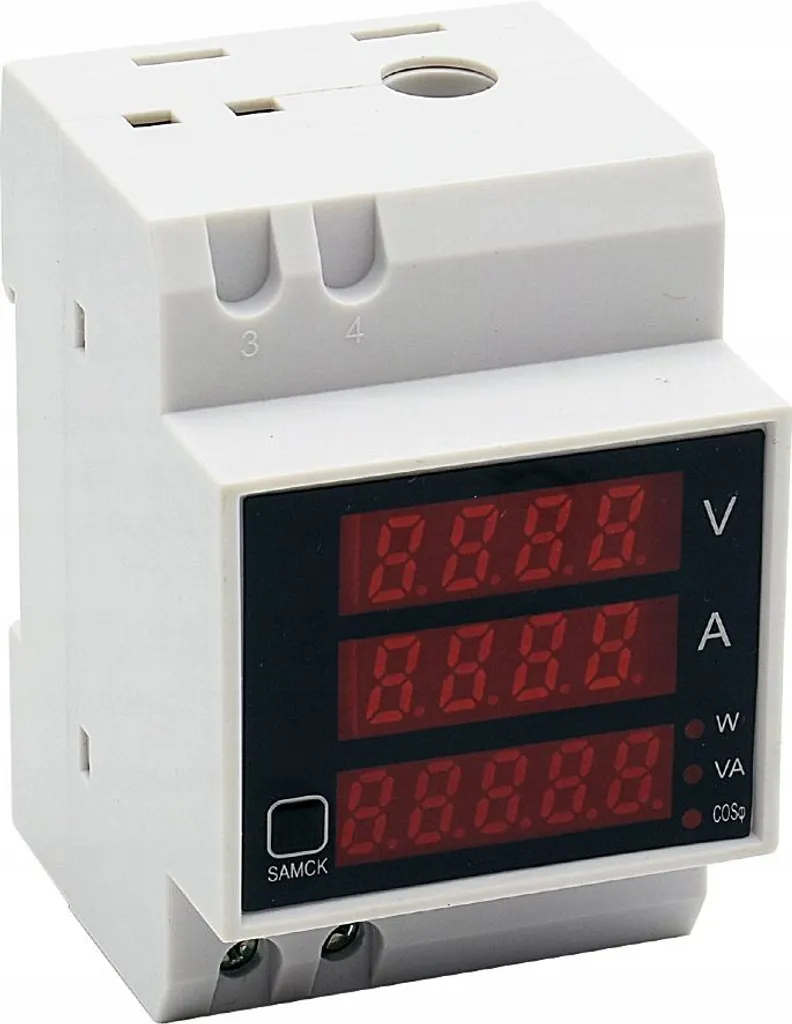 Compteur de Consommation Électrique 100A Écran Digital Rail DIN