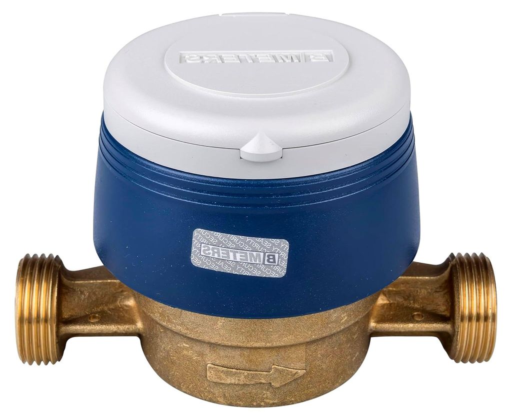 Frostgeschützter Wasserzähler, neu und geeicht mit UV-Schutzhaube, Eichung 2026