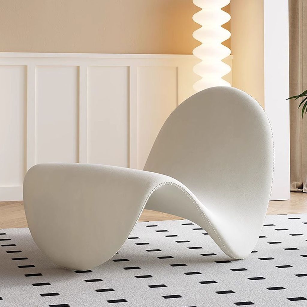 360Home Fauler-Sessel Einzelsessel sofa Einzelstuhl Lounge-Sessel Liegestuhl Einzelmodell Beige