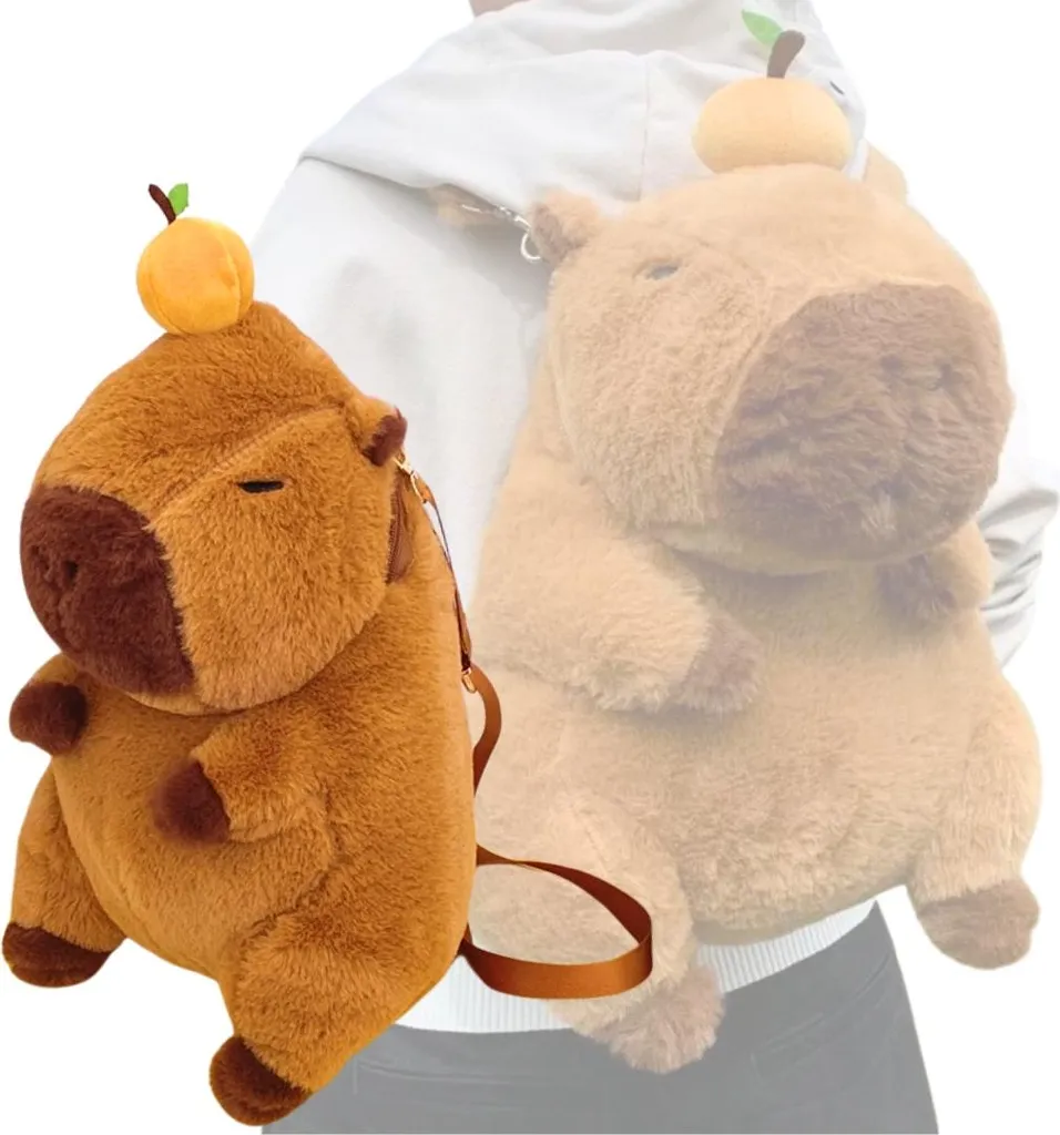 Petit sac à dos scolaire Capybara pour sorties crèche et maternelle 35cm