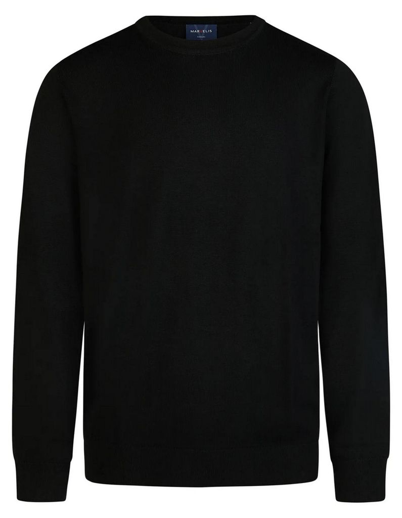 Marvelis - Pullover - Rundhals Ausschnitt - Herren, (632125), Größe:XXL, Farbe:schwarz (68)