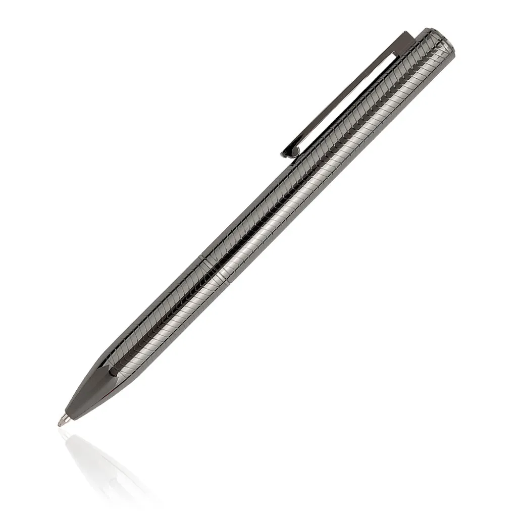 Pierre Cardin FESTIVAL Stylo à bille gunmetal avec mécanisme à rotation