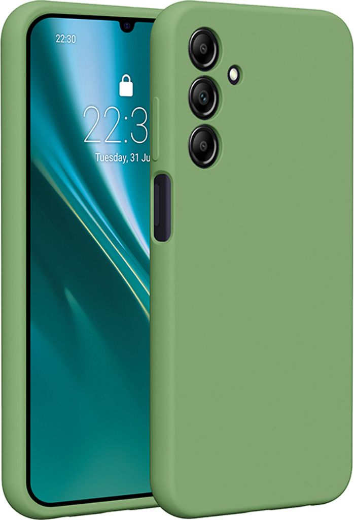 Etteri Silikonhülle für Samsung Galaxy A25 5G (global) Cover Handyhüllen hellgrün